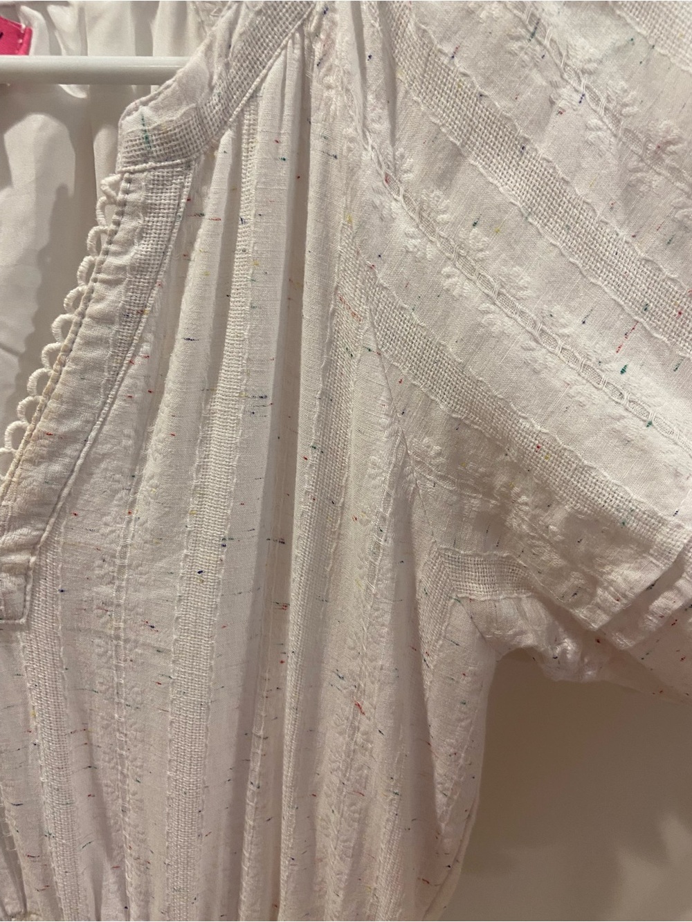 Betsey Johnson White Tiered Midi Dress - Picture 4 of 4